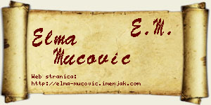 Elma Mucović vizit kartica